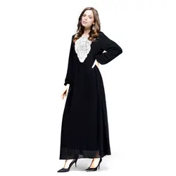 Новый Для женщин элегантные Макси длинное платье кафтан джилбаба Исламская Абаи мусульманин коктейль py3
