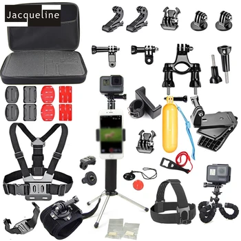 

Jacqueline for Accessories Kit Selfie w/Phone Lock Bracket Clip for Gopro hero 6 5 4 3+ for SJCAM for Xiaomi yi for EKEN