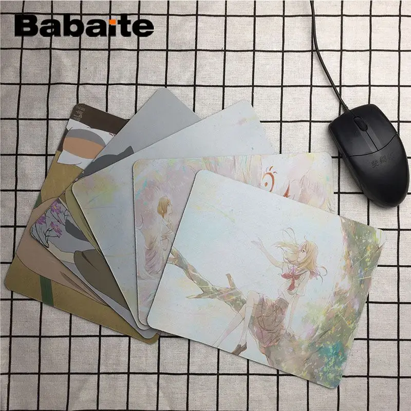 Babaite новая печать Natsume friends аккаунт резиновая мышь прочная настольная коврик для