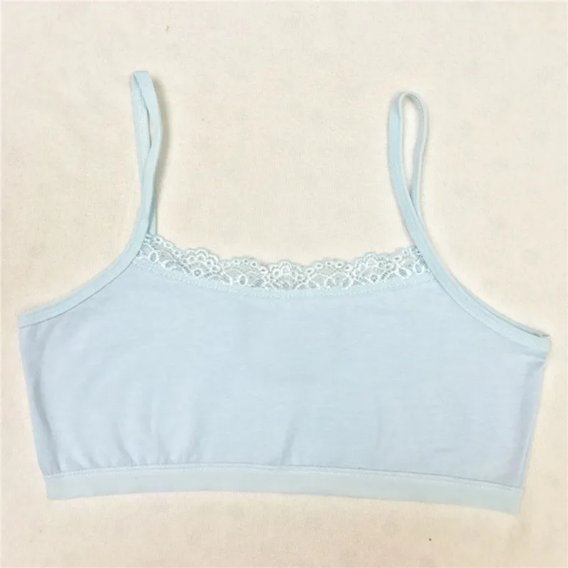 Girl Underwear Cotton Lace Bras Girls Soft Camisoles Sports Bra Top Breathable For Teens Training Bra 8-18Y Girl Underwear Cotton Lace Bras Girls Soft Camisoles Sports Bra Top Breathable For Teens Training Bra 8-18Y