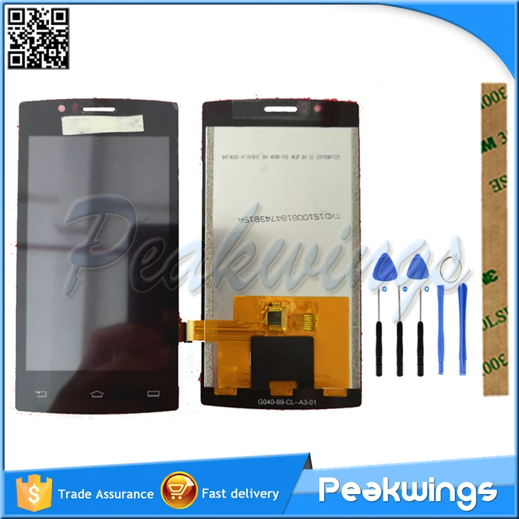 

100% Tested LCD Display For Philips Xenium CTS307 S307 LCD Display Screen With Touch Screen Assembly