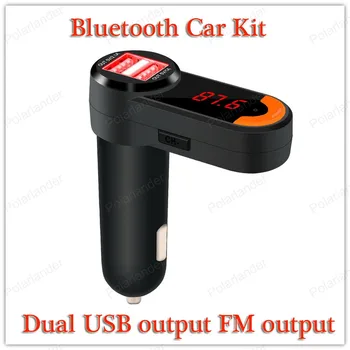 

Support A2DP Dual USB output AUX IN input FM output Bluetooth V2.1 Bluetooth Car Kit Bluetooth hands-free
