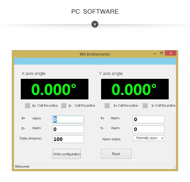 WitMotion SINRT двухосевой Высокоточный Датчик реле сигнализации, измерение угла AHRS, IP67 водонепроницаемый, антивибрационный