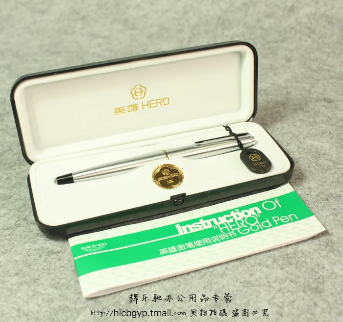 Здесь продается  Hero 800 white clip Steel  12k gold nib fountain pens gift fountain pen  FREE shipping  Офисные и Школьные принадлежности