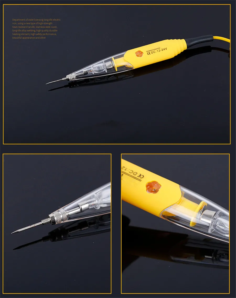Универсальная автомобильная контурная линия тестер карандаш обнаружения ручка 12V24V автомобиль многофункциональный тестовый светильник электроскоп