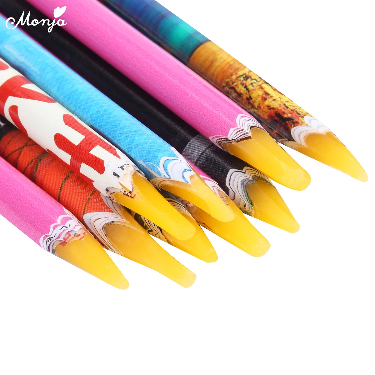 Monja Nail Art Crayon восковая распиловочная ручка карандаш самоклеящиеся стразы драгоценные камни бисер сверление блёстки Комплектация инструмент для маникюра