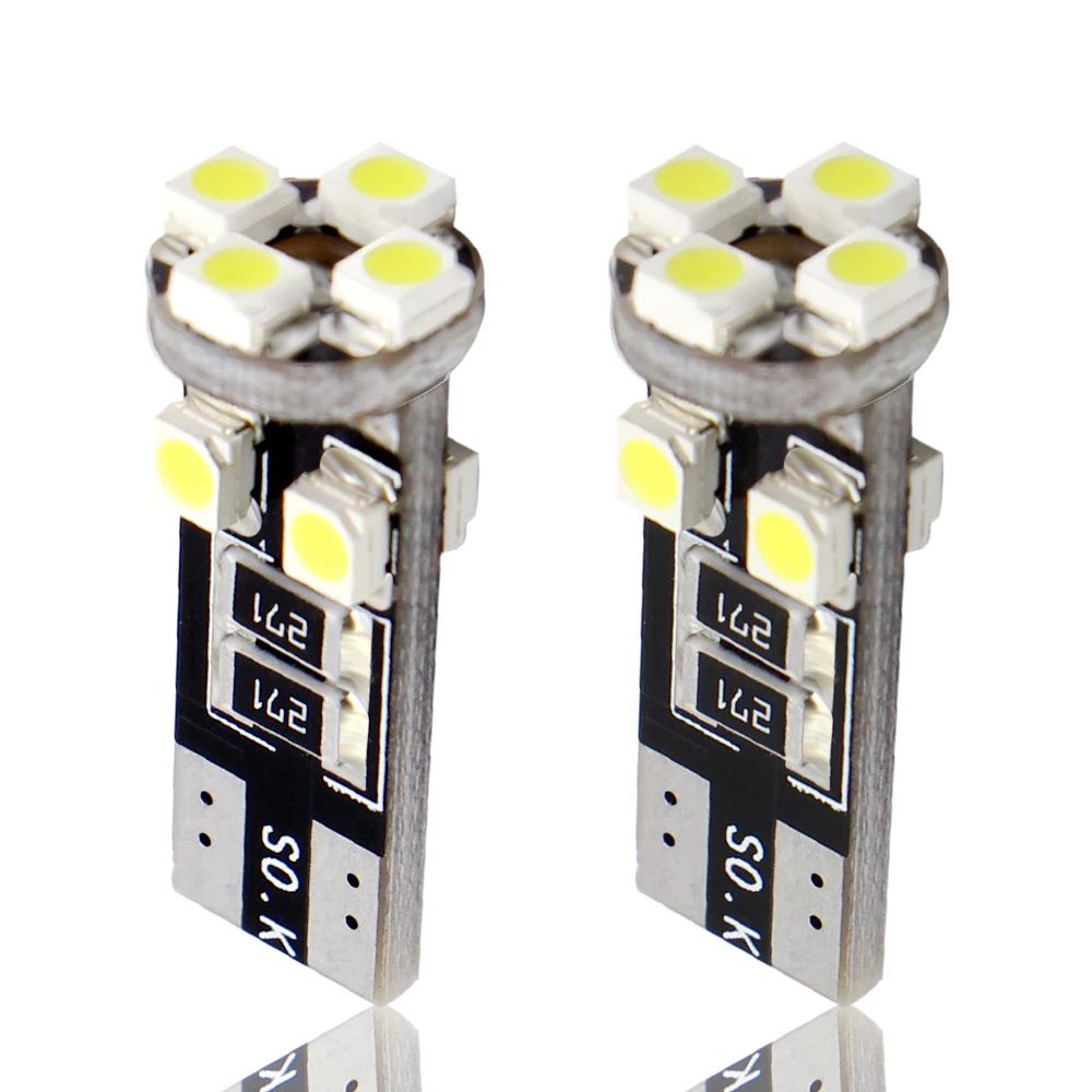 10 шт. T10 светодиодный Canbus 8 SMD 3528 Светодиодный 194 168 W5W лампы белые лампы авто Интерьер инструмент купол багажник номерного знака