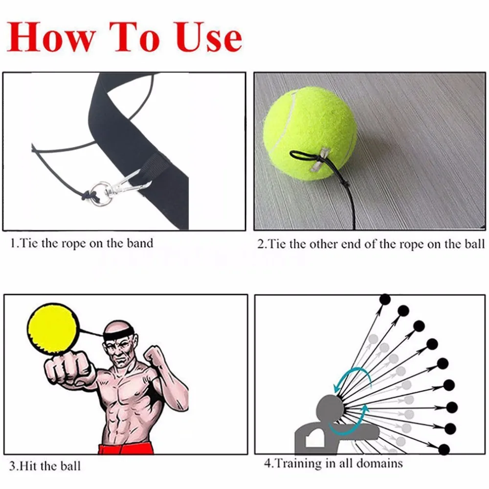 Fight Boxeo Ball Boxing Equipment With Head Band  (3)