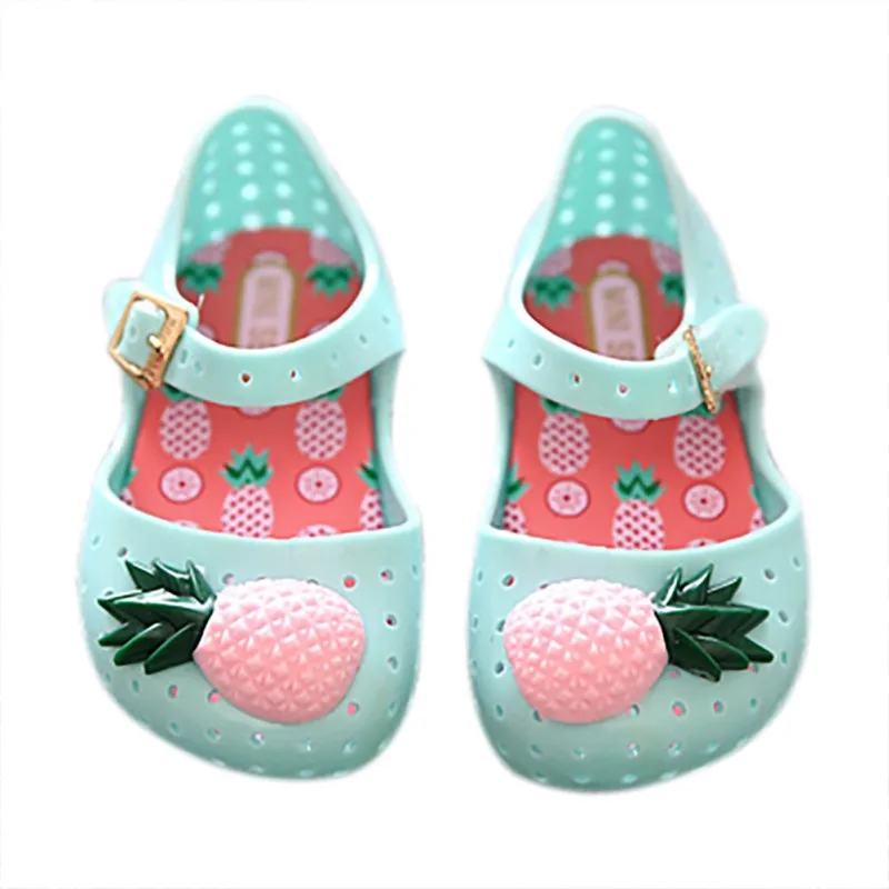 Kids Shoes Jelly Pineapple Fruit Children Girls Sneakers Toddler Kids Shoes Colorful Jelly Girls Shoes 2-7T