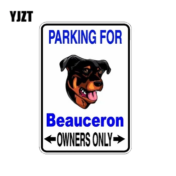 

YJZT 10*14.2CM Beauceron Dog PVC High Quality Car Sticker Decals C1-4536