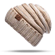 PANJOINER, высокое качество, осень/зима, вязаная шапка, CC label, вязаная шапка, Теплая Верхняя шапка, W001