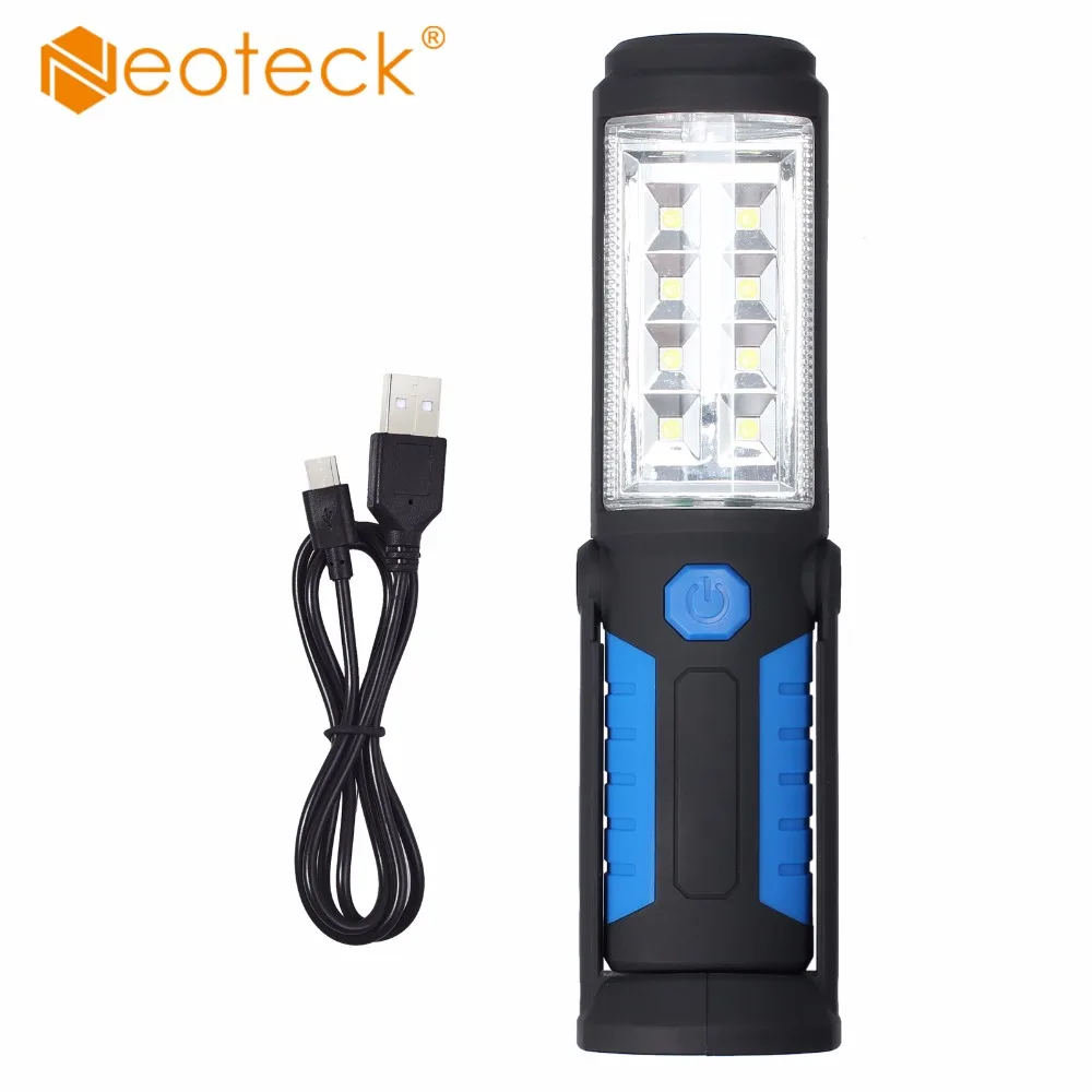 Led Camping Light Cob 8 Leds Flashlight Portable Rechargeable Camping