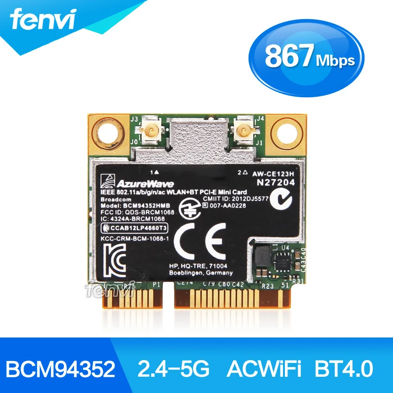 Broadcom WIFI беспроводной экспресс сетевой карты BCM94352HMB 802.11AC беспроводные ик-220в WLAN +