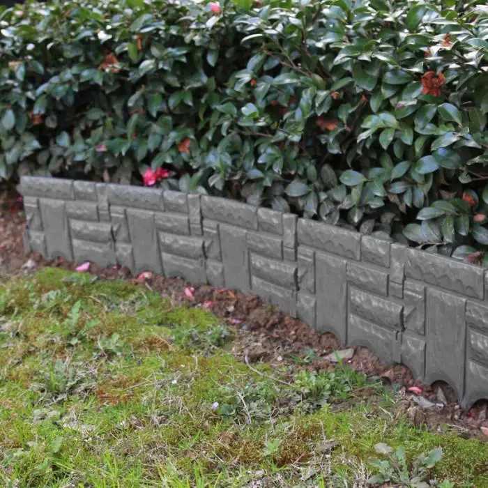 Garden Brick Cement Fence Cement Stone Mold Concrete Flower Courtyard Lawn Mould Maker LE66