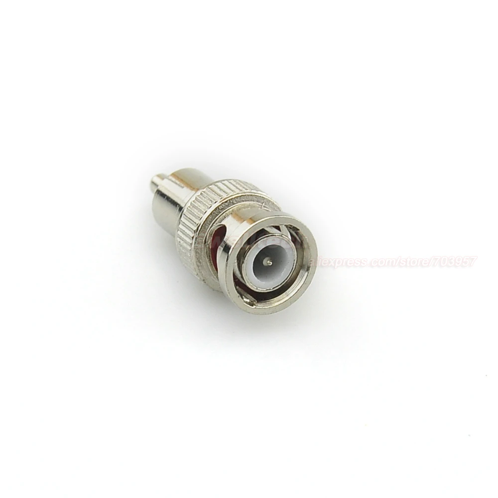 BNC Male to RCA Male Coax Connector Adapter Cable Coupler for CCTV Camera BNC Male to RCA Male Coax Connector Adapter Cable Coupler for CCTV Camera