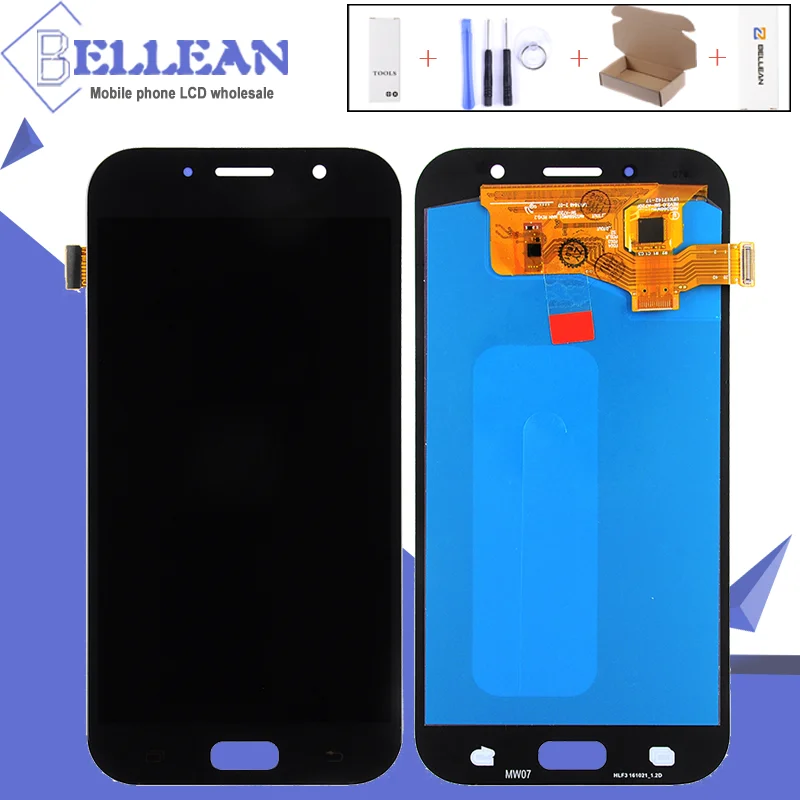 

Catteny Replacement 2017 A7 LCD Screen For Samsung Galaxy A720 LCD A720F SM-A720 Display Touch Screen Digitizer Assembly+Tools