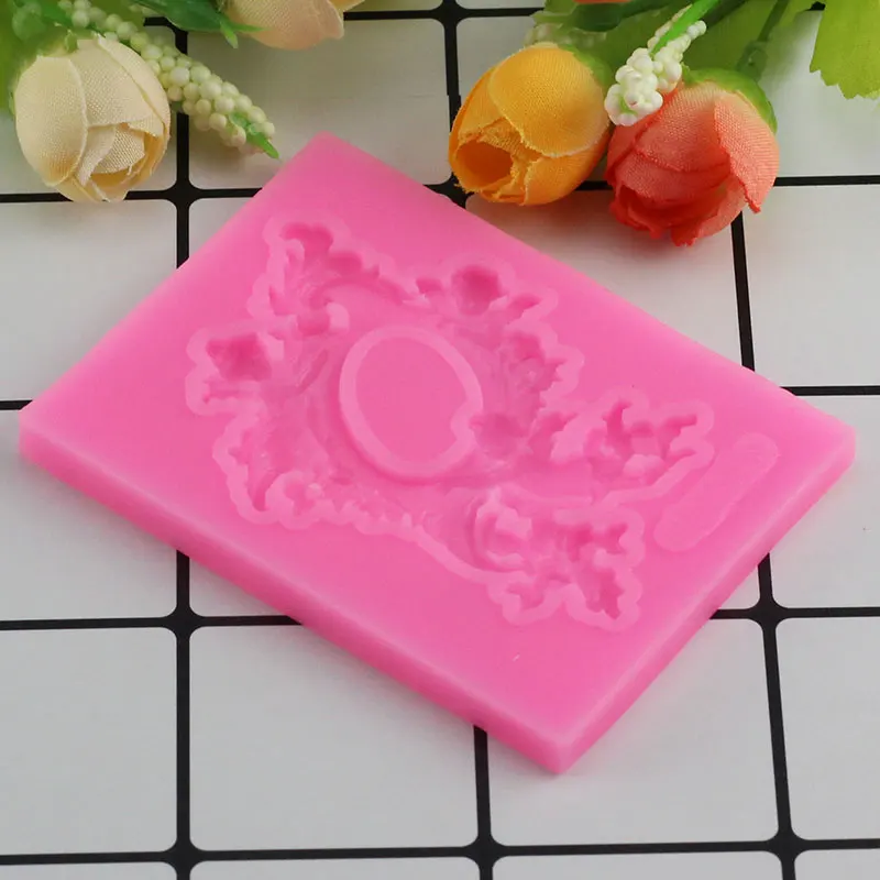 Mujiang Angel детская силиконовая форма рельефная рамка кекс инструменты для украшения тортов из мастики конфеты Fimo глина шоколадные формы для мастики