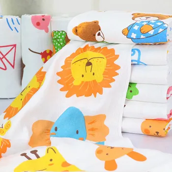 

New Baby Bath Towels Blanket Cartoon Cotton Newborn Baby Towels Soft Absorbent Towel Water Absorption Cotton Bath Blanket