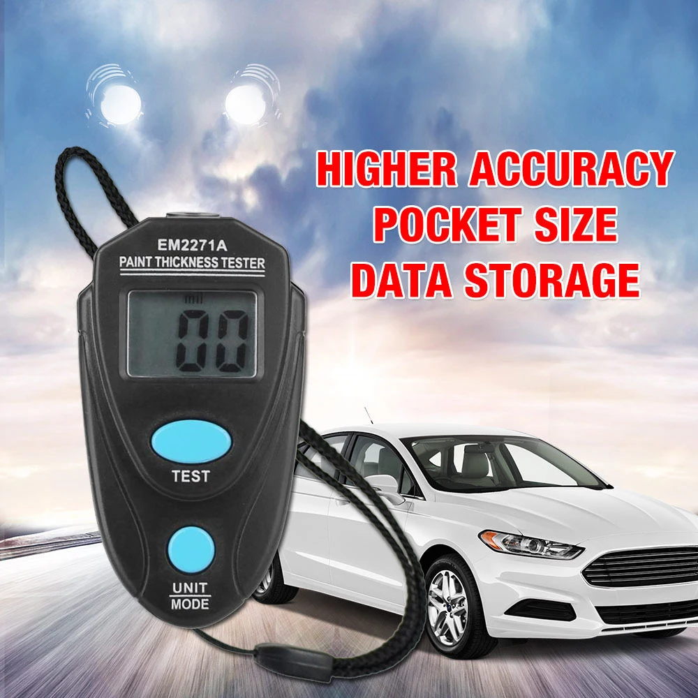 Mini Size Automotive Paint Thickness Gauge Epoxy 2 Rdg Coating Thickness Gauge Epoxy 2 Rdg Coating