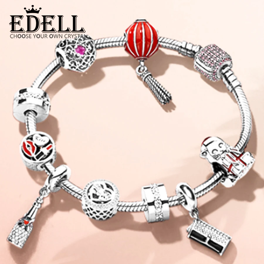 

NEW 100% 925 Sterling Silver 1:1 Original Genuine Glamour Red Thanksgiving Bracelet Surprise Glamorous Gift Bracelet Women