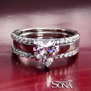 luxurious jewelry 2carat nscd diamond heart shaped cut engagement rings for women heart shaped - Heart Shaped Wedding Ring Sets luxurious jewelry 2carat nscd diamond heart shaped cut engagement rings for women heart shaped - Heart Shaped Wedding Ring Sets