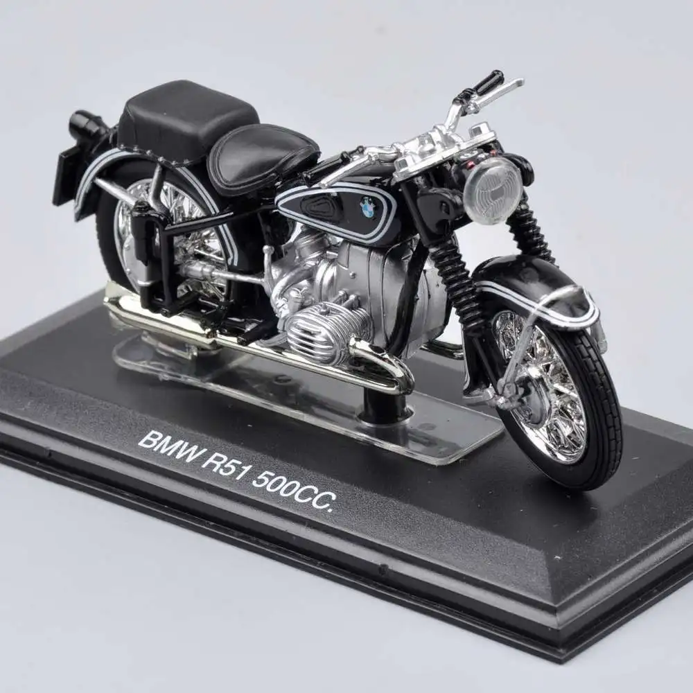 

Collectible Juguetes Mini 1/22 Scale ITALERI Motorcycle Model Diecast Moto Black R51 500cc Motorcycle Kids Toys Gift