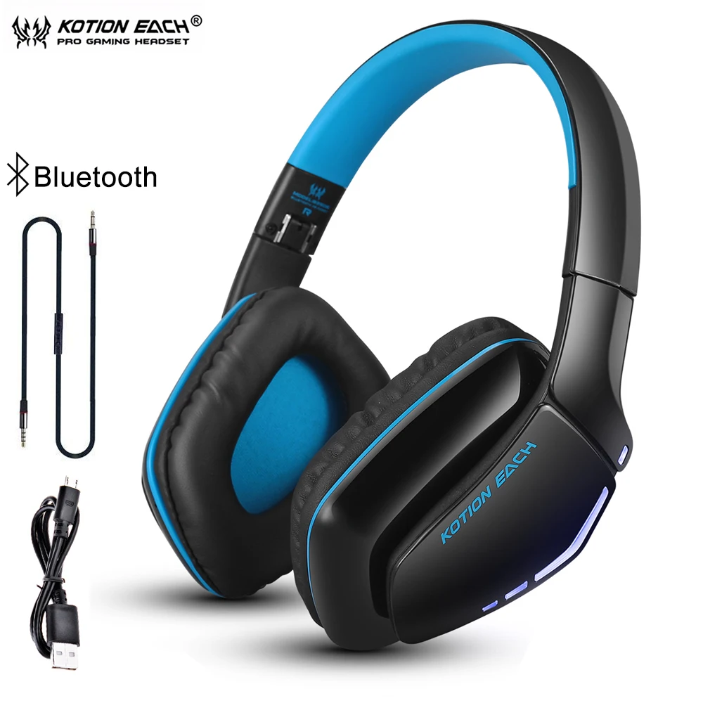 KOTION EACH B3506 Bluetooth наушники Беспроводная игровая гарнитура складная гарнитура V4.1 с микрофоном для телефона PS4 ПК Компьютеры