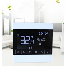 LCD touch screen central air conditioning thermostat LCD line controller intelligent temperature regulator temperature controlle LCD touch screen central air conditioning thermostat LCD line controller intelligent temperature regulator temperature controlle