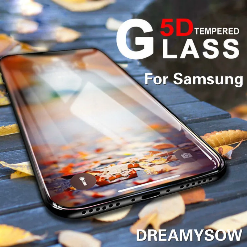 

5D Tempered Glass For Samsung Galaxy S10E J4 J6 A6 A8 Plus 2018 J3 J5 J7 2017 Full Cover Screen Protector Film 9H Protective