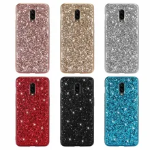 Чехол сверкающий с блестками для oneplus 6T Роскошный Сияющий Золотой порошок блестки защитный чехол s для one plus 6/1+ 6