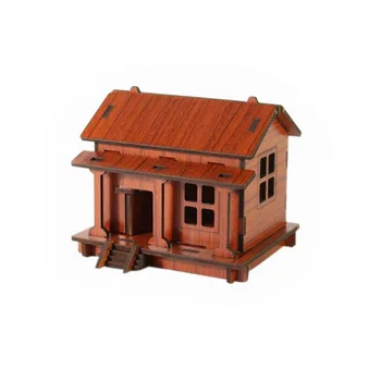 

DIY House 3d Jigsaw Puzzle Toys Wooden Adult Children's Intelligence Toys Early Childhood Wooden Toys Kids Gift Hot Sale