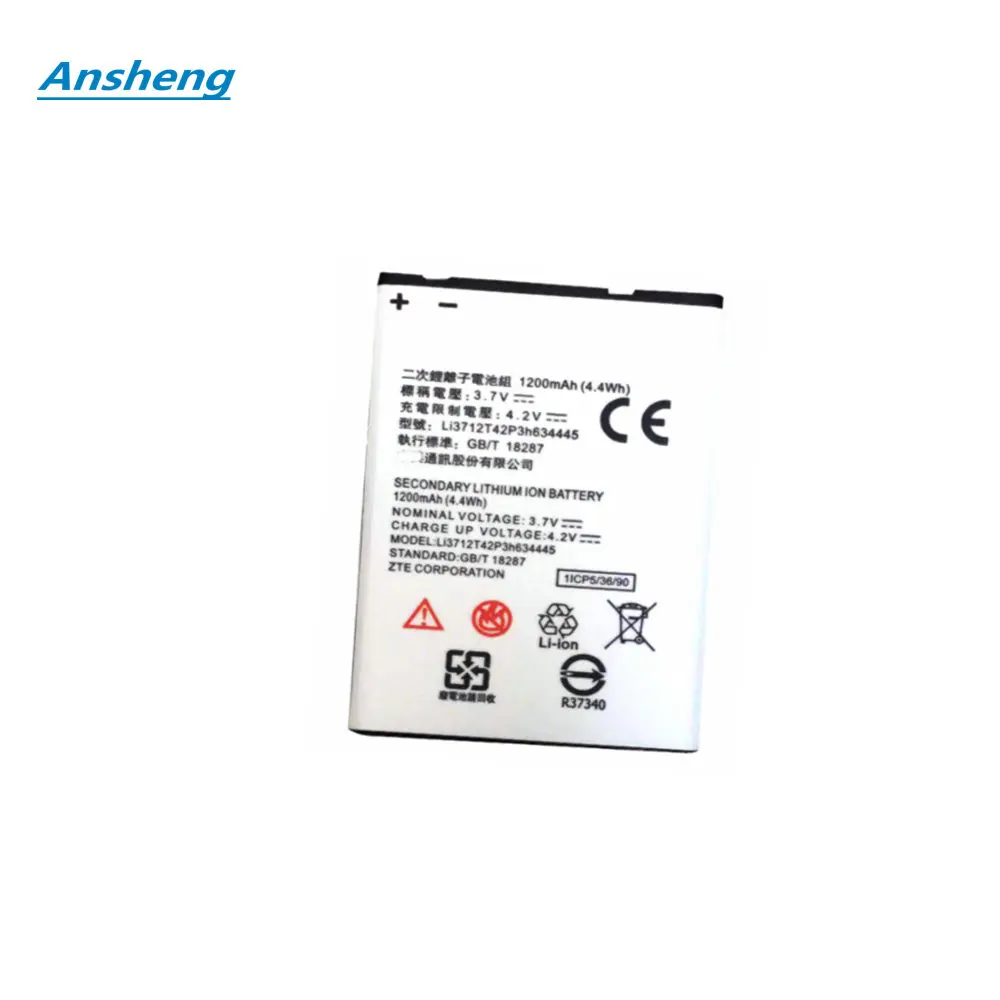 

Ansheng High Quality 1200mAh Li3712T42P3h634445 battery for ZTE V815W Smartphone