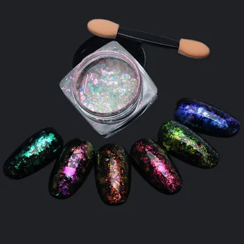 

Beauty Shinee Nail Glitter Cloud Powder Holographic Chameleon Flakes Nail Art Decorations DIY Polish Dust Makeup