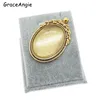 Cabochon Cameo Base de bijoux, résultats de bricolage collier pendentif, réglages de Cabochon et Transparent Rectangle en verre ► Photo 1/6