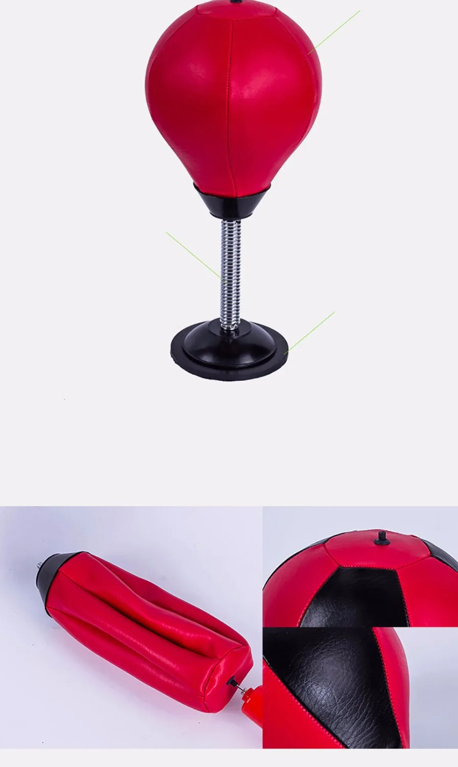  High Quality Desk Boxing Punching Bag Speed Ball Bags PU Punch Training Fitness Sports Practical St