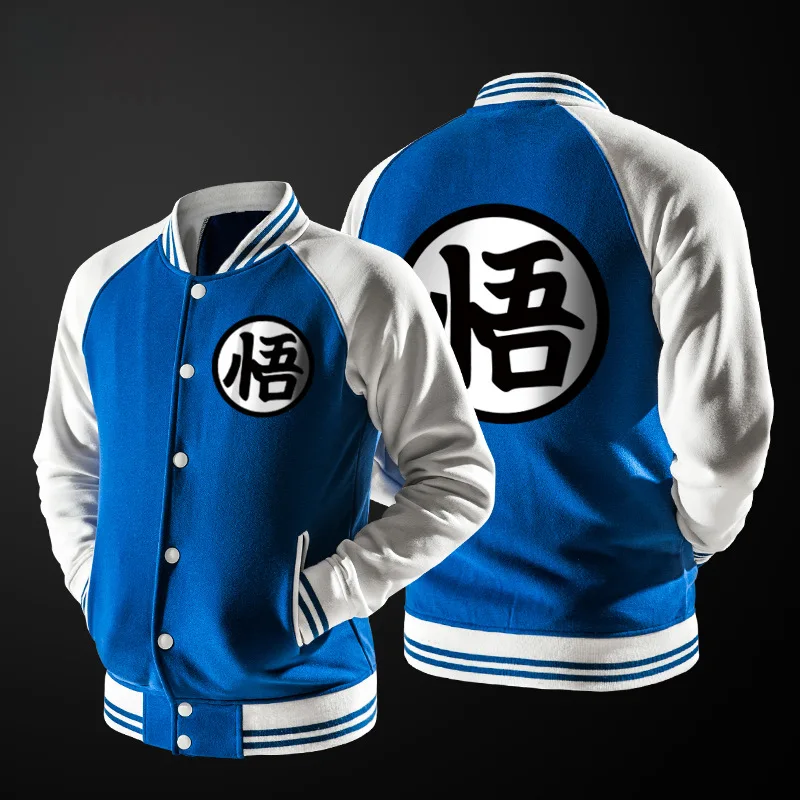 New Trend Blue Baseball Jacket Men Veste Homme 2016 Anime Comic Fashion