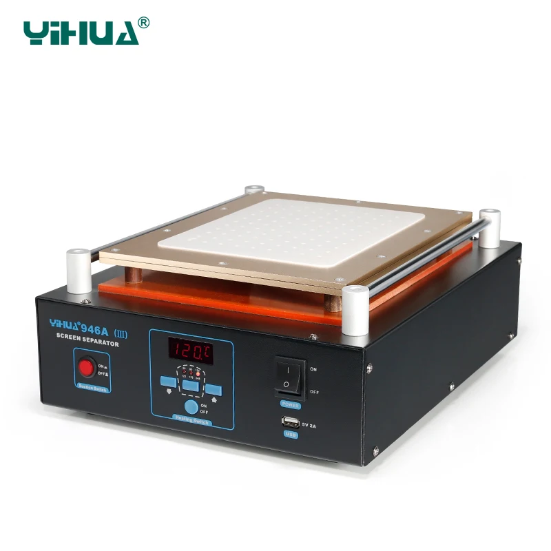 

YIHUA 946A-III Preheat Station PC Separator Screen Machine For Cellphone Repair Tool BGA Soldering Station With USB Charge