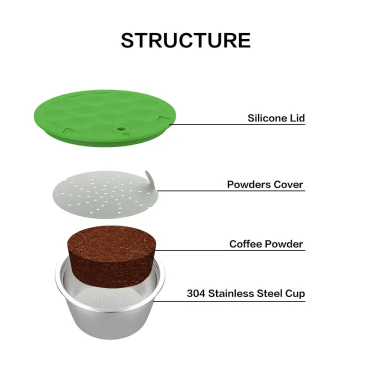 reutilizável recarregável da máquina de café de dolce gusto