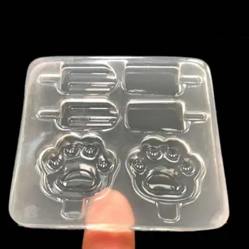 

Popsicle Decor Silicone Mold Jewelry Findings Pendant Accessory DIY Charms Handmade Epoxy Resin Cabochon Cat Paw Ice Cream Mold