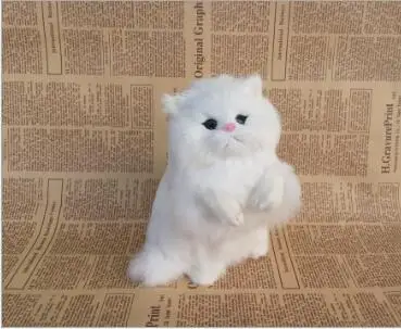 WYZHY моделирование животных кошка плюшевая игрушка креативная модель питомца