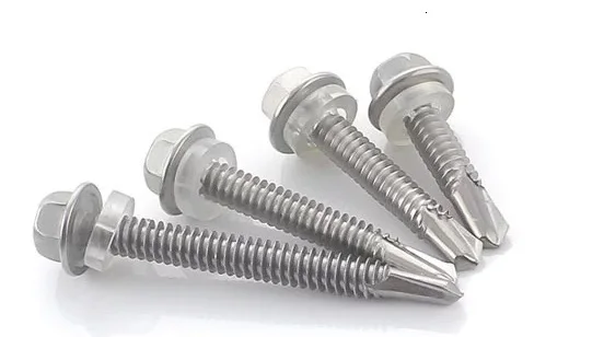 

100Pcs/Lot 401 Stainless Steel Roofing Roof Self Tapping Drilling Screw Hex Washer Head