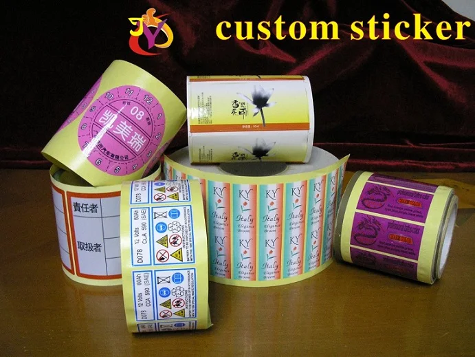 

custom stickers / logo plastic PVC Vinyl paper transparent clear adhesive round hologram stationery sticker labels printing