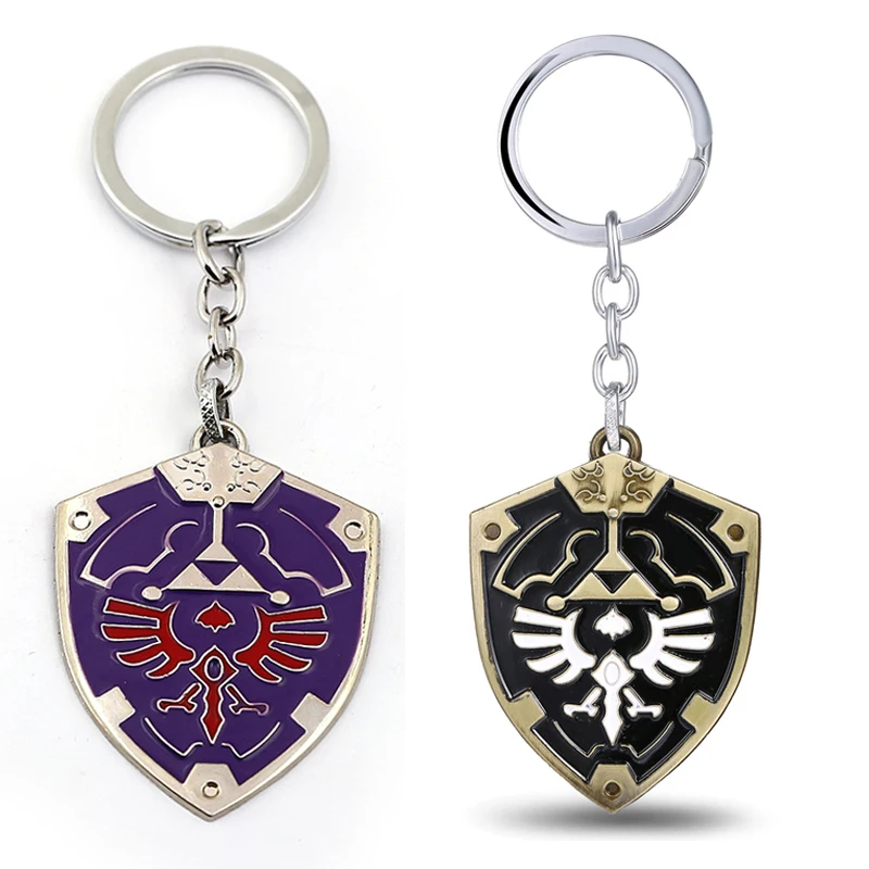 

2 Colors Anime jewelry Game Legend of Zelda Keychains Metal Key Chain Logo Keychain Anime Key Chains Souvenirs Drop shipping