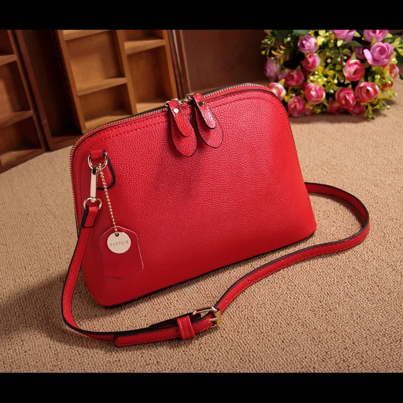 

100% Genuine Cow Leather Women Bags Handbags Famous Brand Lady Real Leather Shell Designer Shoulder Bag All-match Messenger Bags
