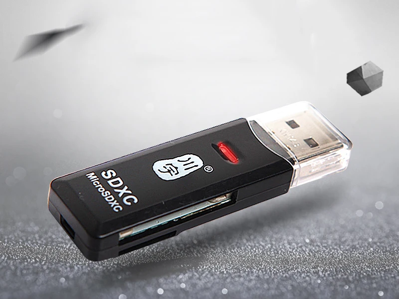 Kawau USB 2,0 Microsd кард-ридер поддерживает до 128 ГБ с sd-слотом кард-ридер C296 высокое качество скорость для компьютера