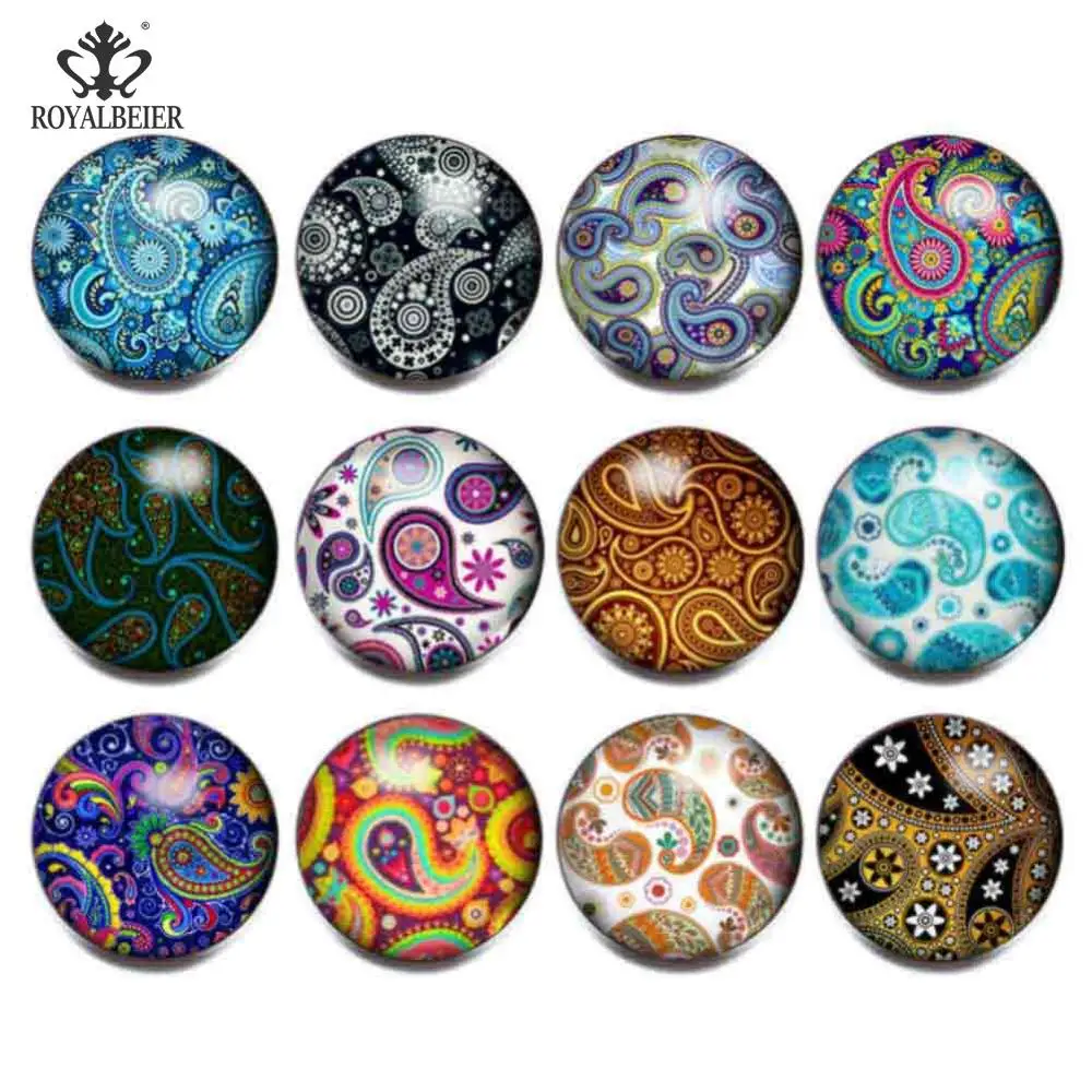 12pcs/lot Green Series Theme Beautiful Exotic Pattern 18mm Snap Button Charms For 18mm Snaps Bracelet Snap Jewelry KZ0622 - Окраска металла: KZ0088