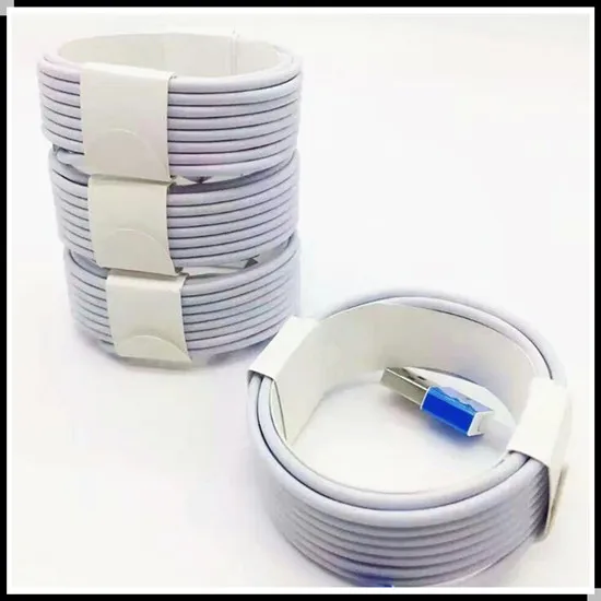 100pcs/lot white black 1m 2m 3m 8pin usb cable Accessory Bundles for