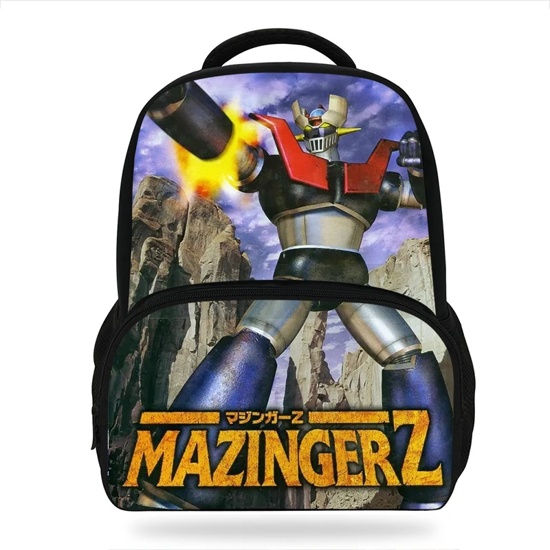  New Cartoon Mazinger Z Design Backpack Character Cute Pattern Kids Book Bags Boys School Backpacks  - 32963733963