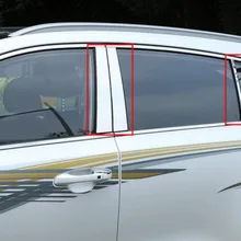 Для Kia Sportage QL- наклейка из нержавеющей стали на окна автомобиля крышка Центральная колонна отделка украшение блестки аксессуары