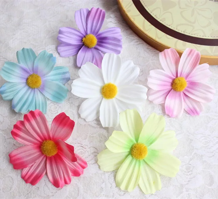 10CM artificial gerbera daisies,silk cosmos flower,fake daisy flowers